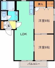 ヒルサイドテラスBの間取り画像