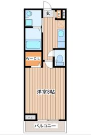 ウルス花京院 Bの間取り画像
