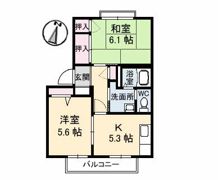フレグランス竹原 B棟の間取り画像