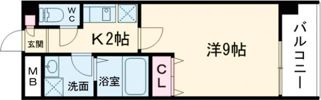 珠光ビル南草津の間取り画像