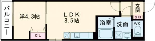 badge tomoi Est Ⅱの間取り画像