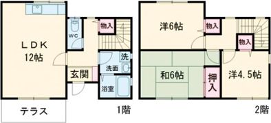 エモンド高の原の間取り画像