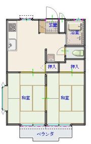 ブルーハイムの間取り画像