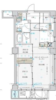 アスブルーム奥浅草の間取り画像