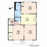 ソレイユドミール溝堀 B棟の間取り画像