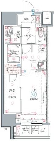 クレヴィスタ名古屋上前津の間取り画像