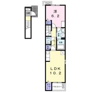 雀の宮6丁目アパート（028094201）の間取り画像