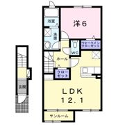マハロAの間取り画像