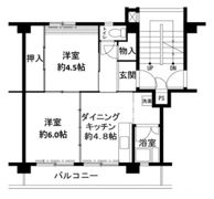 ビレッジハウス鳴滝2号棟の間取り画像