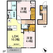 （仮）D-ROOM戸頭分譲 B号地の間取り画像