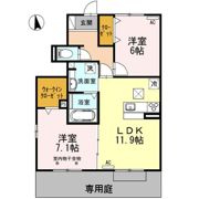 Clair日野東（ｸﾚｰﾙﾋﾉﾋｶﾞｼ）の間取り画像