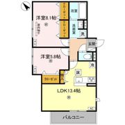 D-ROOM吉身の間取り画像