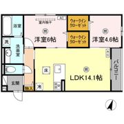 チェリーカーサ西原の間取り画像