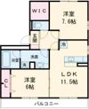 グランドール皆春の間取り画像