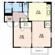 サンモリッツ Aの間取り画像