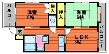 マンションクラデンの間取り画像