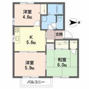 サウスアメニティ Aの間取り画像