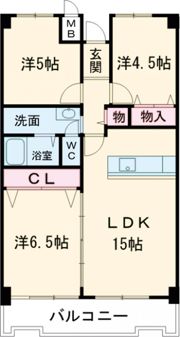 グランドパレス学園前の間取り画像