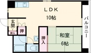 唐人パルビルの間取り画像