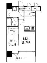 エンクレストベイ天神東Ⅱの間取り画像