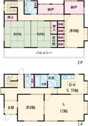 新在家戸建ての間取り画像