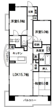 パティオタワー大宮の間取り画像