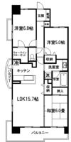 パティオタワー大宮の間取り画像