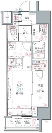 クレヴィスタ名古屋上前津の間取り画像