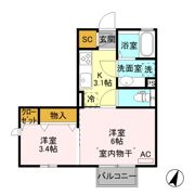 スフィーダ エル モンド Aの間取り画像