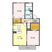 リビングタウン家代の里 Dの間取り画像