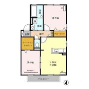 ウィル・ノーブル Aの間取り画像