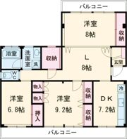 セブンレジデンス神戸水木通の間取り画像