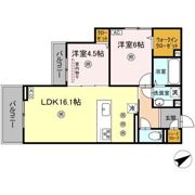 アピアランス中井の間取り画像