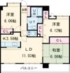 ラフィネ立川の間取り画像