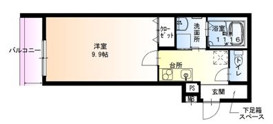 フジパレス沢良宜東Ⅰ番館の間取り画像
