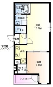 フジパレス沢良宜東Ⅰ番館の間取り画像