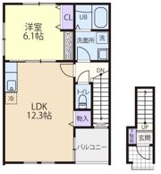 Ersa Garden Aの間取り画像