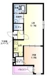 フジパレス沢良宜東Ⅱ番館の間取り画像