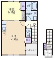 Ersa Garden Bの間取り画像
