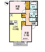クレア B棟の間取り画像