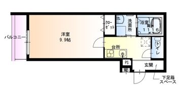 フジパレス沢良宜東Ⅲ番館の間取り画像