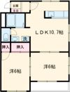 明石ハイツBの間取り画像