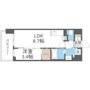コンフォリア新大阪宮原Qの間取り画像