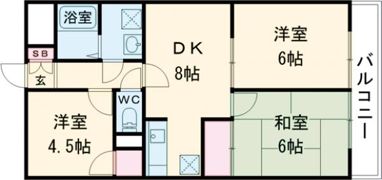 積成レジデンスの間取り画像