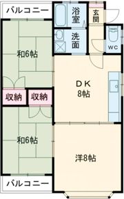 コーポ姫ヶ浦の間取り画像