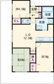 プレステージ姫路坂田町の間取り画像