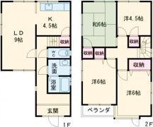 東九条町貸家の間取り画像