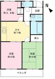 グランエクセル箕土路の間取り画像