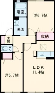 サンリッチ F棟の間取り画像