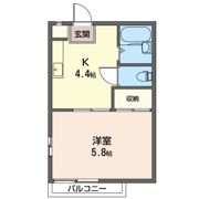 ハイツあおばCの間取り画像